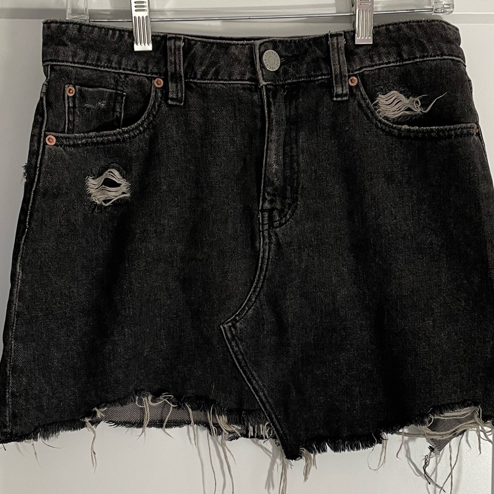 BDG Distressed Denim Skirt